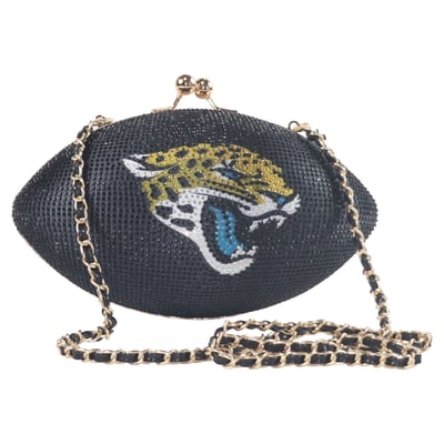 Jacksonville Jaguars Cuce Women's Team Color Crystal Football Purse