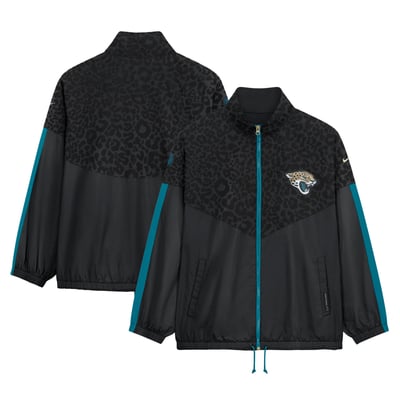  Jacksonville Jaguars Nike Women's 2026 Rivalries Collection Oversized Full-Zip Jacket - Black