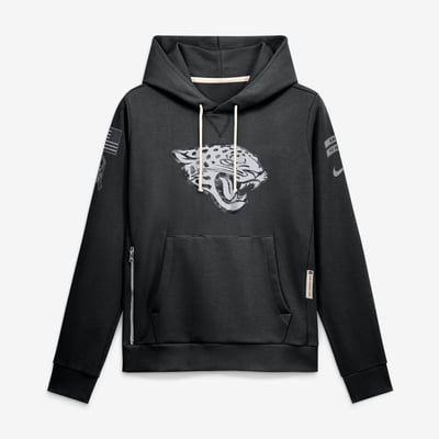  Jacksonville Jaguars Nike Women's 2026 Salute to Service Sideline Dri-FIT Pullover Hoodie - Black