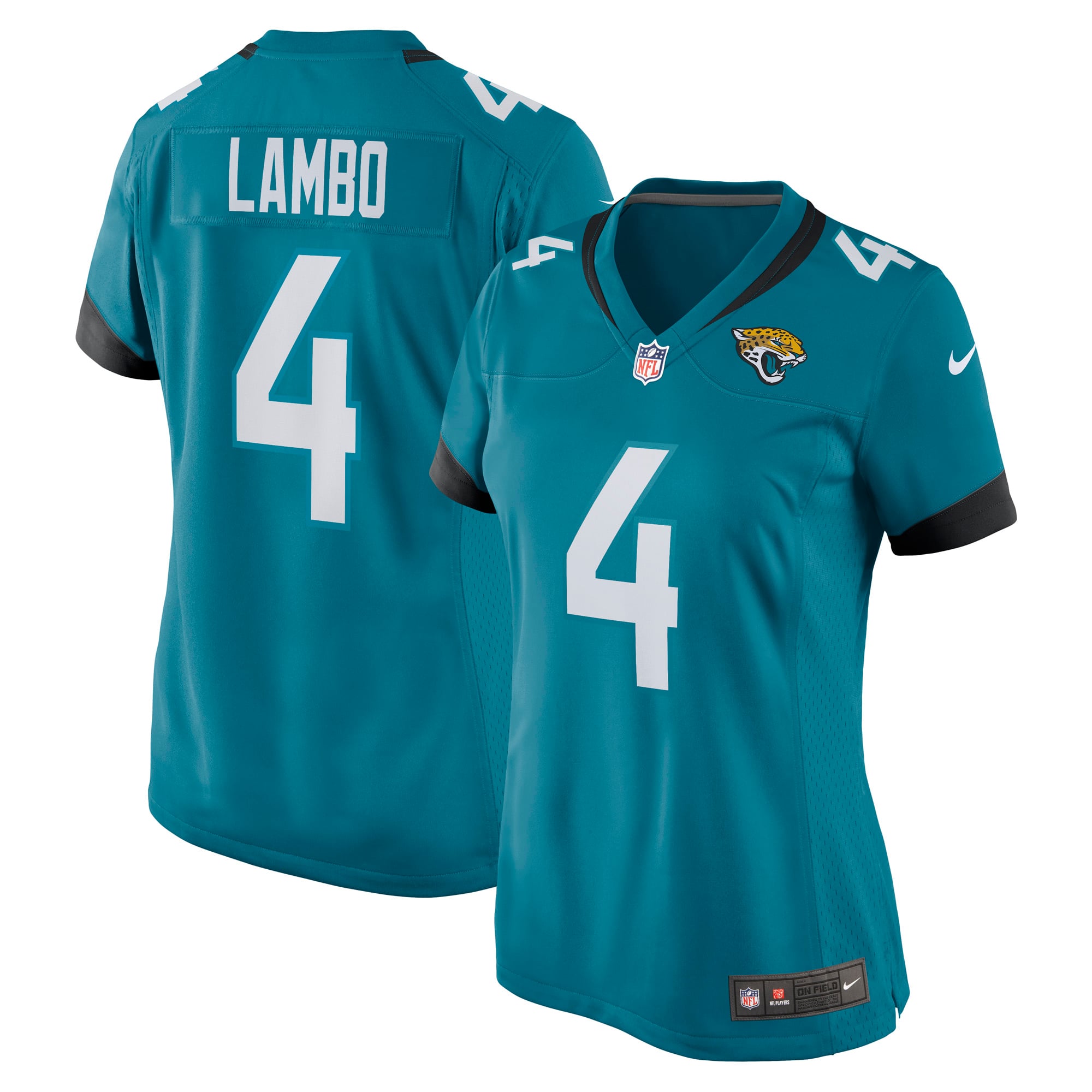 Women's Nike Josh Lambo Teal Jacksonville Jaguars Game Jersey