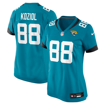 Tanner Koziol Jacksonville Jaguars Nike Women's Team Game Jersey - Teal