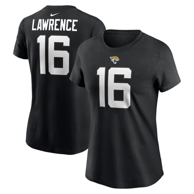 Trevor Lawrence Jacksonville Jaguars Nike Women's Player Name & Number T-Shirt - Black