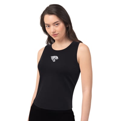 Jacksonville Jaguars Starter Women's  Athleisure Cropped Tank Top - Black