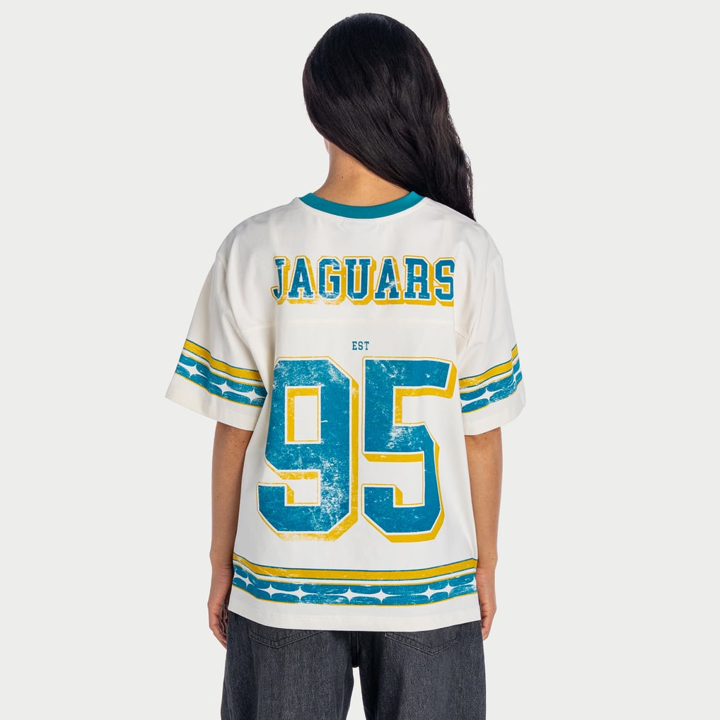 Women's Jacksonville Jaguars The Wild Collective Cream Oversized ...