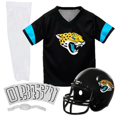 Jacksonville Jaguars Franklin Sports Youth NFL Deluxe Uniform Set - Black
