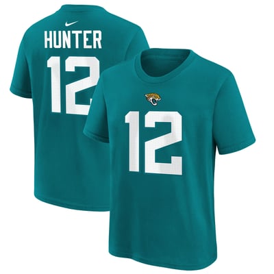 Travis Hunter Jacksonville Jaguars Nike Youth Team Name & Number T-Shirt  - Teal