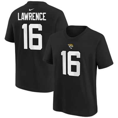 Trevor Lawrence Jacksonville Jaguars Nike Youth Player Name & Number T-Shirt - Black