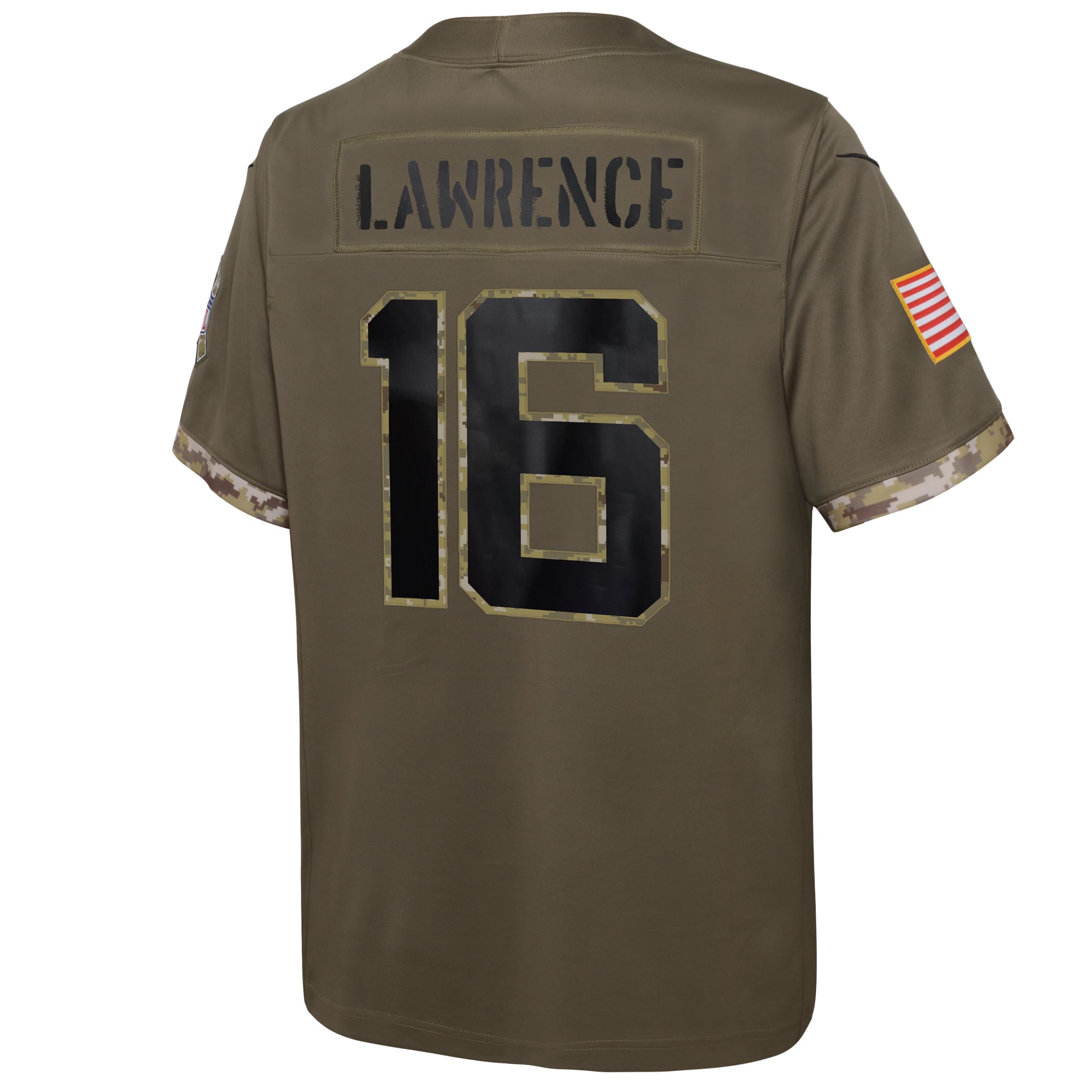 サニーズユニフォーム　JL Youth Nike Trevor Lawrence Olive Jacksonville Jaguars Salute To