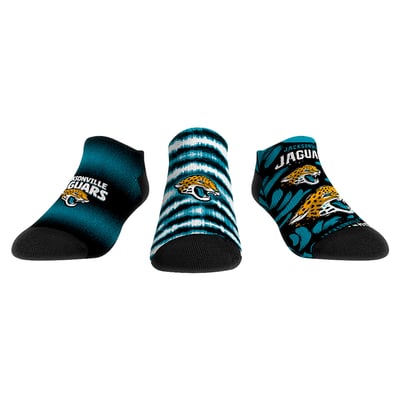  Jacksonville Jaguars Rock Em Youth Make Some Noise Three-Pack Low-Cut Socks Set - Teal