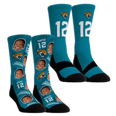 Travis Hunter Jacksonville Jaguars Rock Em Youth Player Football Guy Two-Pack Crew Sock Set