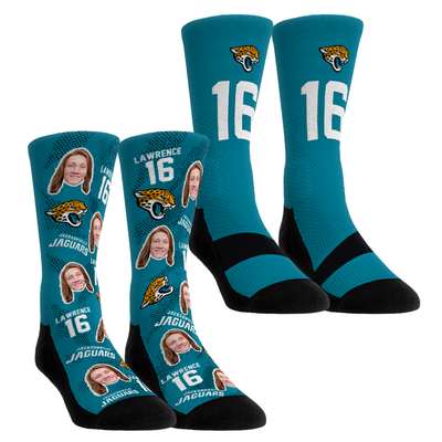Trevor Lawrence Jacksonville Jaguars Rock Em Youth Player Football Guy Two-Pack Crew Sock Set