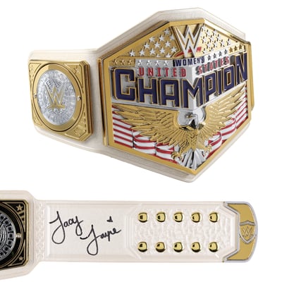 Jacy Jayne WWE Autographed Fanatics Authentic Women's United States Championship Replica Title Belt 