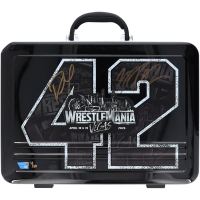Finn Balor & Dominik Mysterio WWE Autographed WrestleMania 42 Briefcase - Limited Edition #1/10