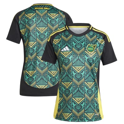 Jamaica National Team adidas Women's 2024 Away Replica Jersey - Black