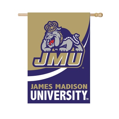  James Madison Dukes 29" x 43" Color Wave Double-Sided Burlap House Flag