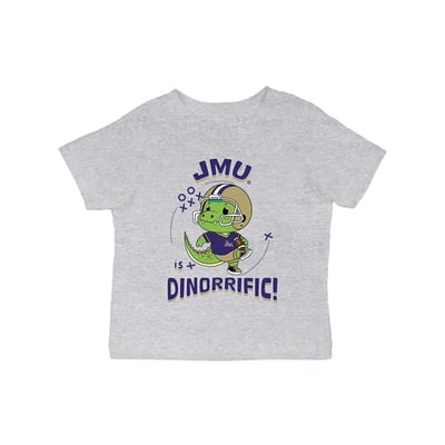 James Madison Dukes Vive La Fete Infant Dinorrific T-Shirt - Gray