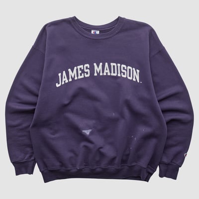 James Madison Dukes Champion 2000s Pullover Sweatshirt - Purple - M by Fanatics Real Vintage