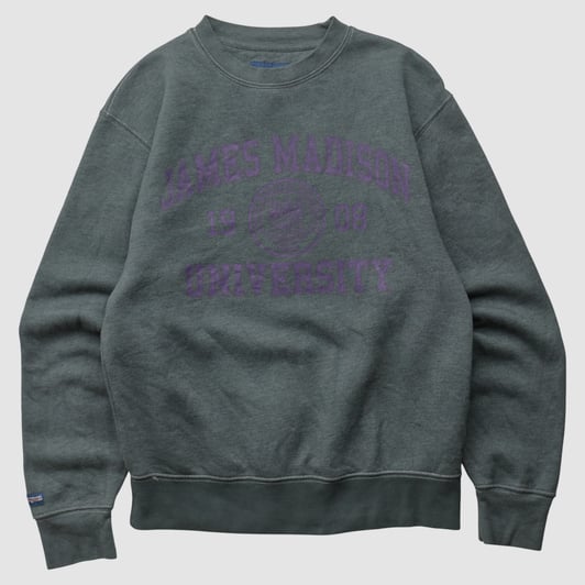James Madison Dukes Jansport 2000s Pullover Sweatshirt - Charcoal - S by Fanatics Real Vintage