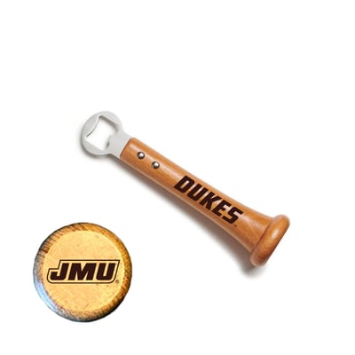 James Madison Dukes Jardine Baseball BBQ Pickoff Bottle Opener
