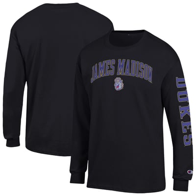 James Madison Dukes Champion Arch Logo Long Sleeve T-Shirt - Black