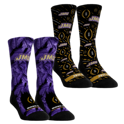  James Madison Dukes Rock Em Unisex 2025-26 College Football Playoff Two-Pack Crew Sock Set