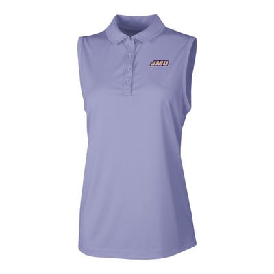  James Madison Dukes Columbia Women's Ace Flair Sleeveless Tank Polo - Purple