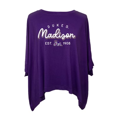 James Madison Dukes Flying Colors Apparel Women's Felicity Flowy T-Shirt - Purple
