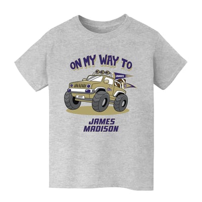 James Madison Dukes Vive La Fete Youth On My Way T-Shirt - Gray