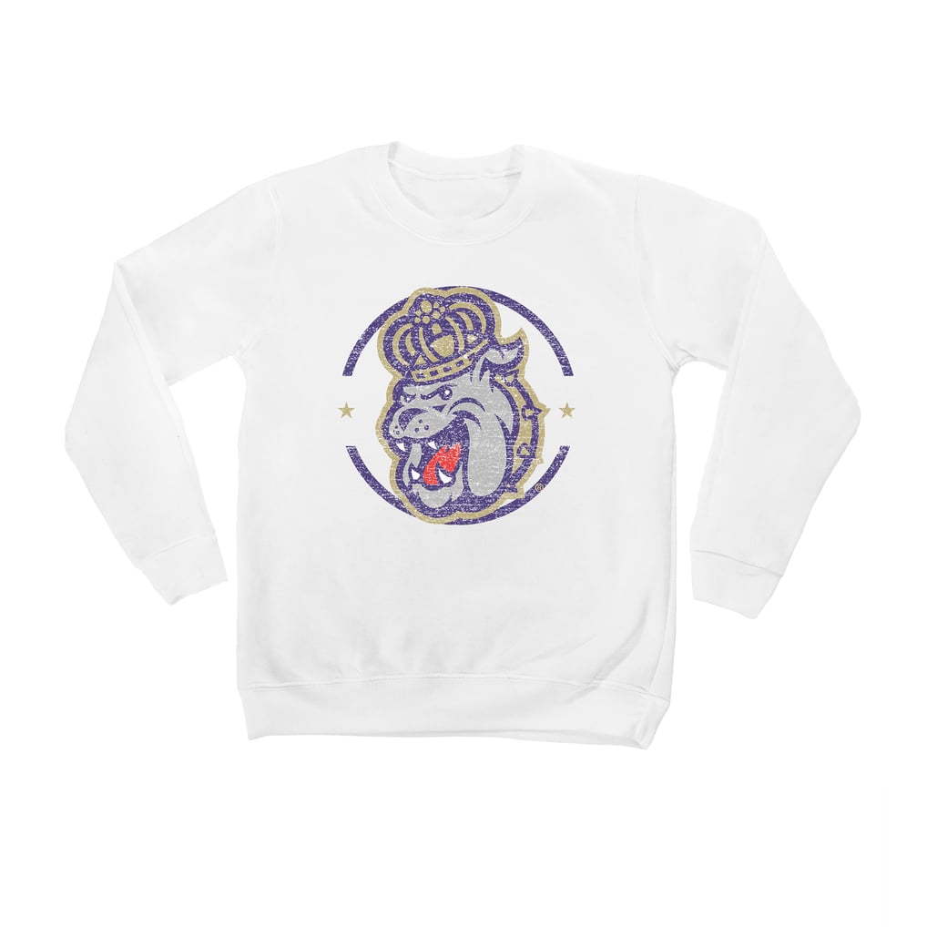 James Madison Dukes Youth End Zone Pullover Sweatshirt - White