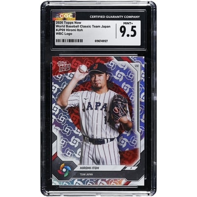 Hiromi Itoh Japan Baseball 2026 Topps Now World Baseball Classic Team Japan WBC Logo #JP09 CGC Authenticated MINT+ 9.5 Card