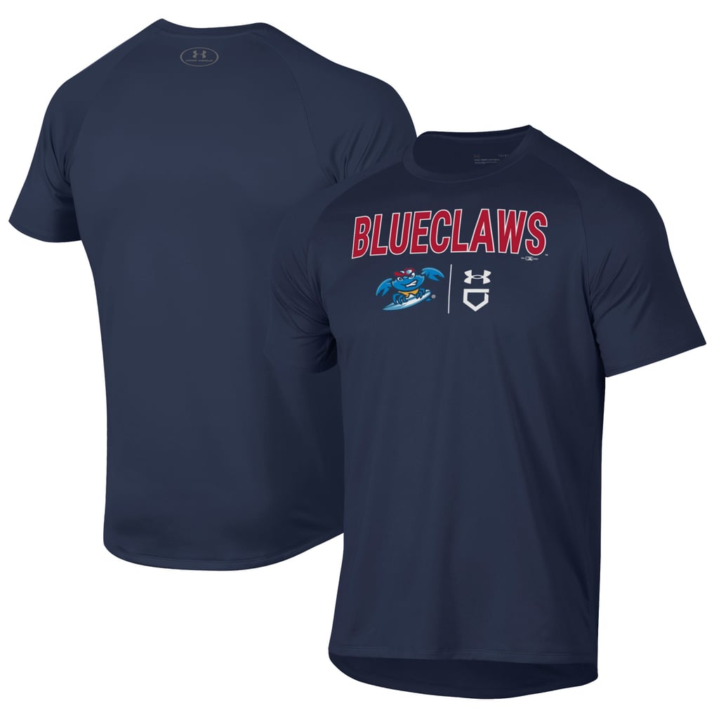 Men's Jersey Shore BlueClaws Under Armour Navy Tech T-Shirt