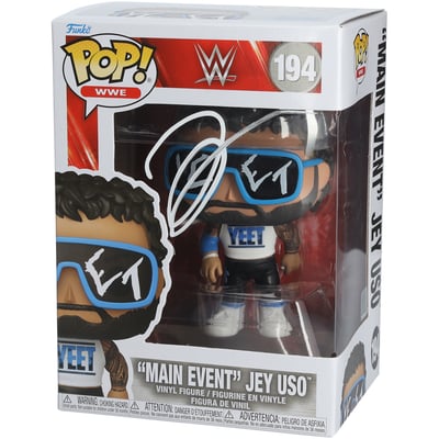 Jey Uso WWE Autographed Fanatics Authentic #194 Funko Pop! Figurine 