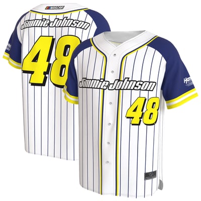 Jimmie Johnson ProSphere Unisex Baseball Fashion Jersey - White