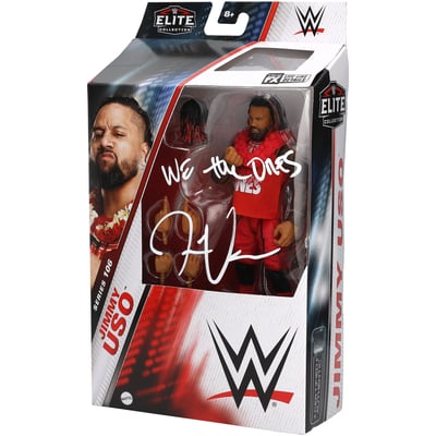 Jimmy Uso Autographed Mattel Elite Collection Series 106 Action Figure with "We The Ones" Inscription