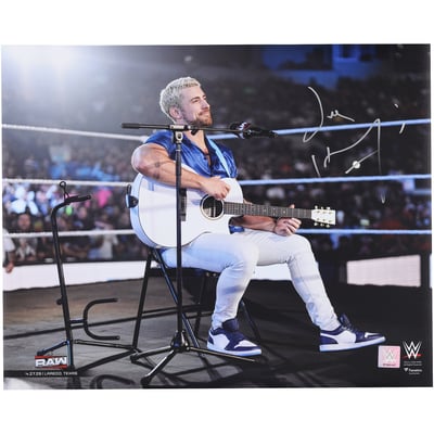 Joe Hendry WWE Autographed Fanatics Authentic 16" x 20" RAW Debut Concert Photograph