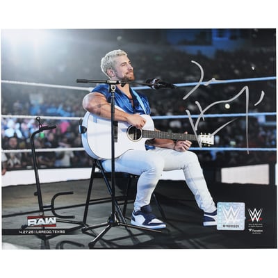Joe Hendry WWE Autographed Fanatics Authentic 8" x 10" RAW Debut Concert Photograph