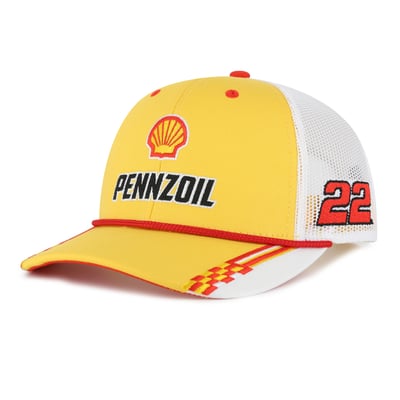 Joey Logano The Game Checkered Bill Rope Adjustable Hat - Yellow