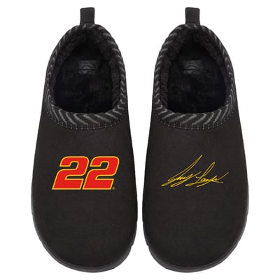 Joey Logano ISlide Unisex Number & Signature Mission Slippers - Black