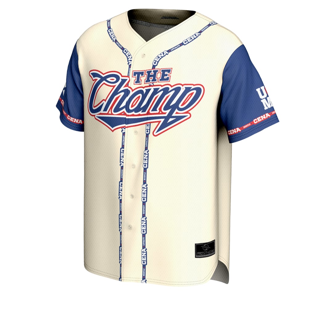 John Cena ProSphere The Champ Baseball Jersey - Cream