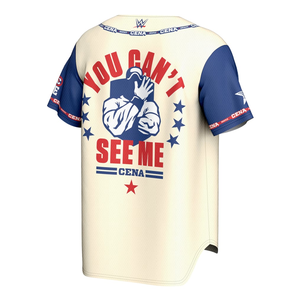 John Cena ProSphere The Champ Baseball Jersey - Cream