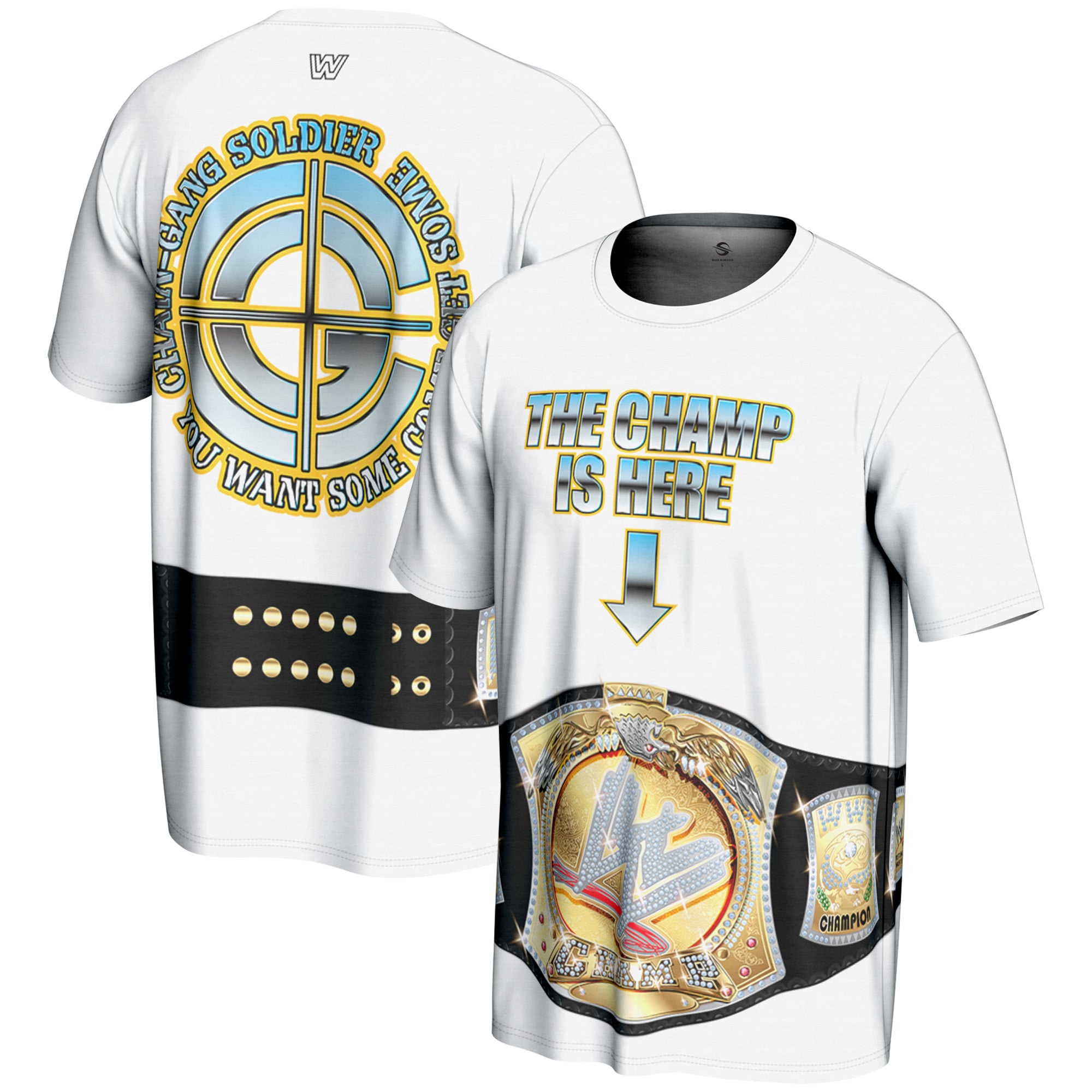 John Cena ProSphere Champ Belt T-Shirt - White