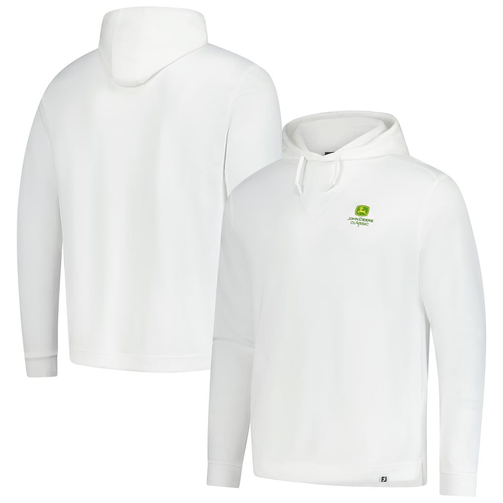 John Deere Classic FootJoy Lightweight Pullover Hoodie - White