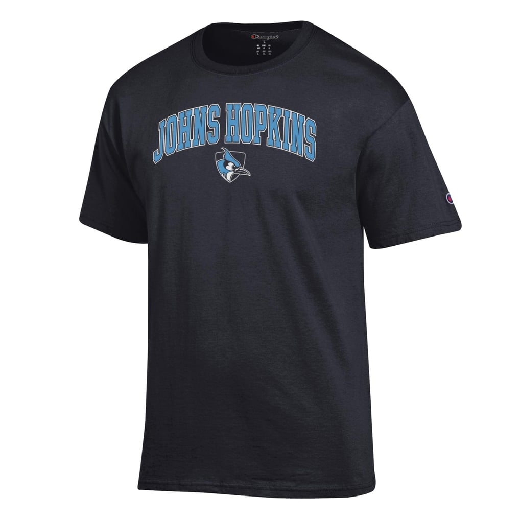 Champion Johns Hopkins Blue Jays Black Arch Logo T-Shirt