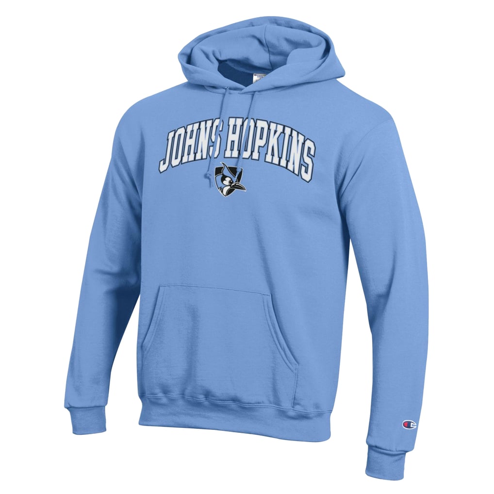Champion Johns Hopkins Blue Jays Light Blue Powerblend Hoodie