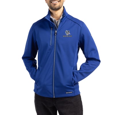  Johns Hopkins Blue Jays Cutter & Buck Evoke Recycled Honeycomb Fleece Full-Zip Jacket - Blue