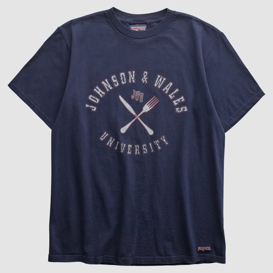 Johnson & Wales Wildcats Jansport 2000s T-shirt - Navy - S by Fanatics Real Vintage
