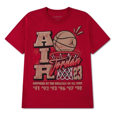  Jordan Brand Jordan Brand Youth MJ Retro Hoops T-Shirt - Red