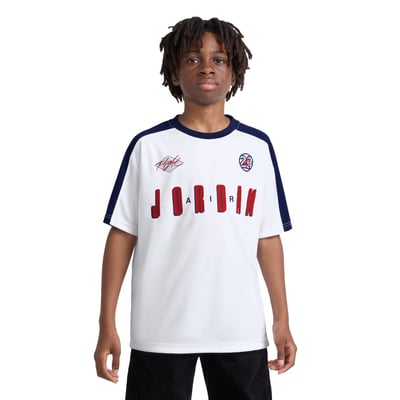 Jordan Brand Youth Colorblock Jersey T-Shirt - White/Navy