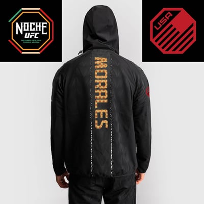 Joseph Morales UFC Zenith by Venum Authentic Fight Night Noche Full-Zip Walkout Hoodie - Black