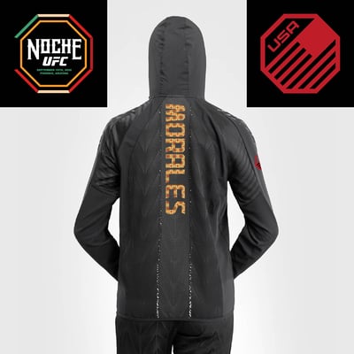 Joseph Morales Women's UFC Zenith by Venum Authentic Fight Night Noche Full-Zip Walkout Hoodie - Black